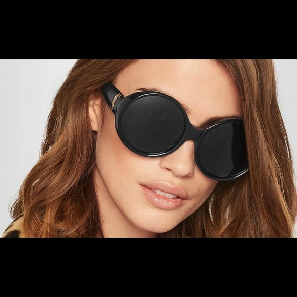 Saint Laurent SL M1 002 Black Oval Sunglasses - Picture 3 of 16